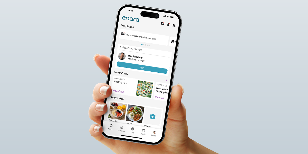 Enara design system interface showing component library