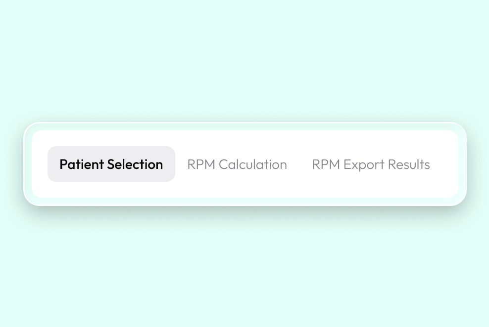 Three-step workflow diagram: Select, Validate, and Export processes
